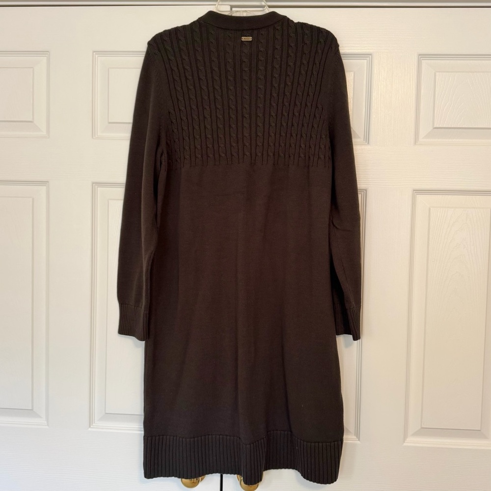 NWT Barbour Stitch Guernsey Dress Olive 14 - Picture 6 of 16